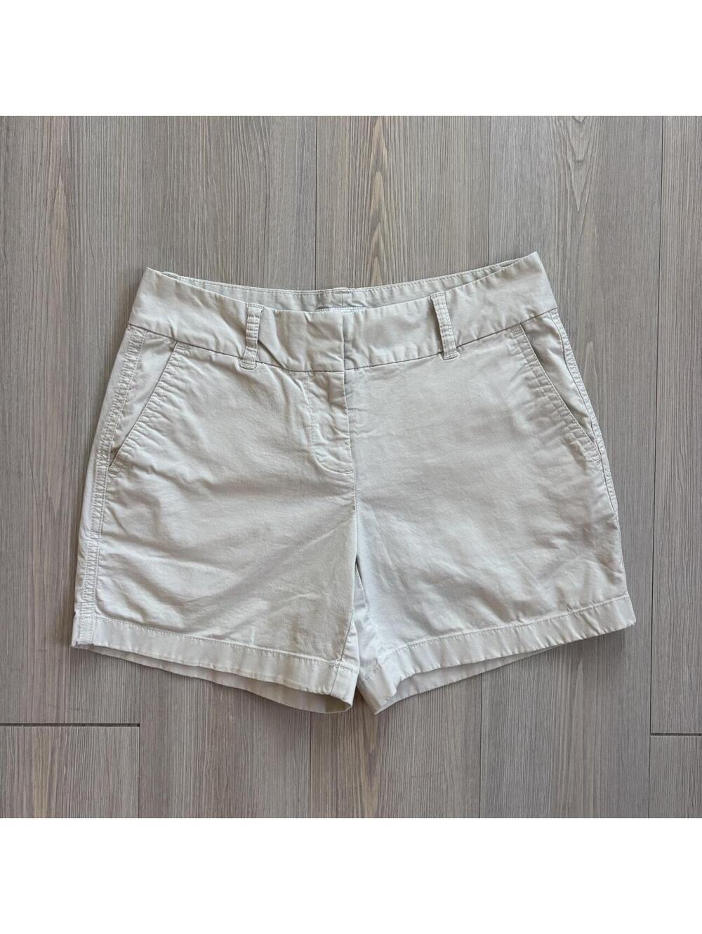 Vineyard Vines Everyday Shorts Womens Size 0 Khaki Tan Stretch Chino Pink Whale